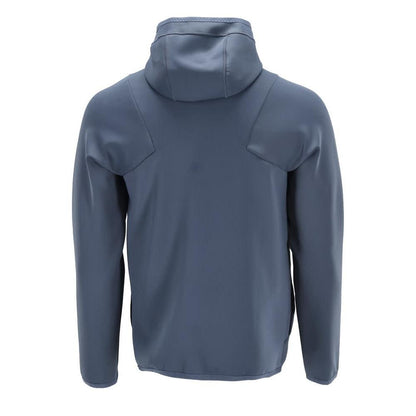 Fleece svetr, kapuce, mikrofleecová bunda na zip, kamenná modrá