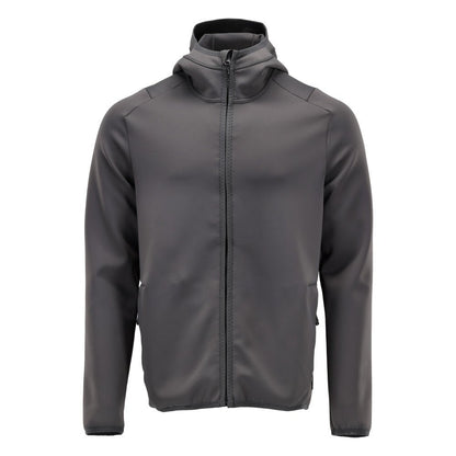 Fleece svetr, kapuce, mikrofleecová bunda na zip, antracitově šedá