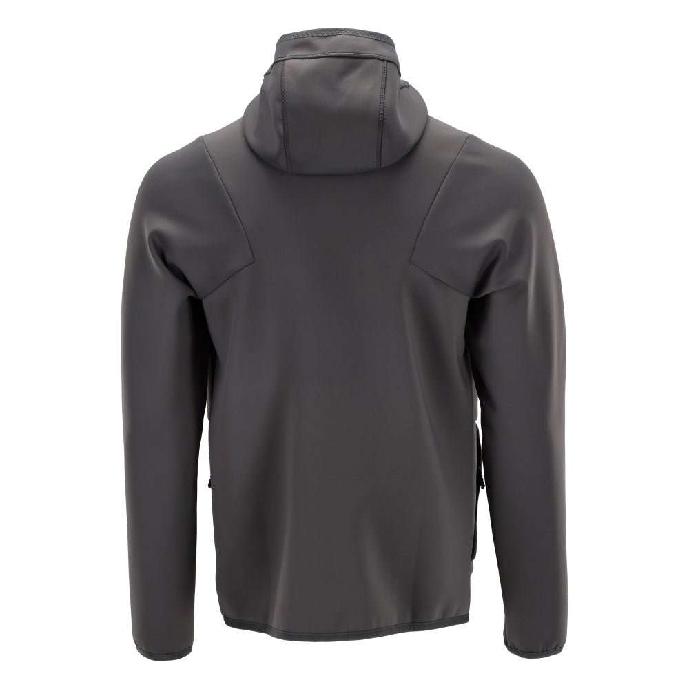 Fleece svetr, kapuce, mikrofleecová bunda na zip, antracitově šedá