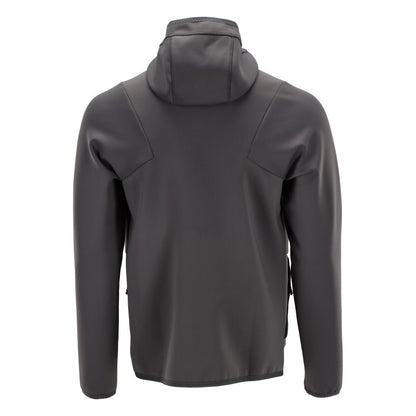 Fleece svetr, kapuce, mikrofleecová bunda na zip, antracitově šedá