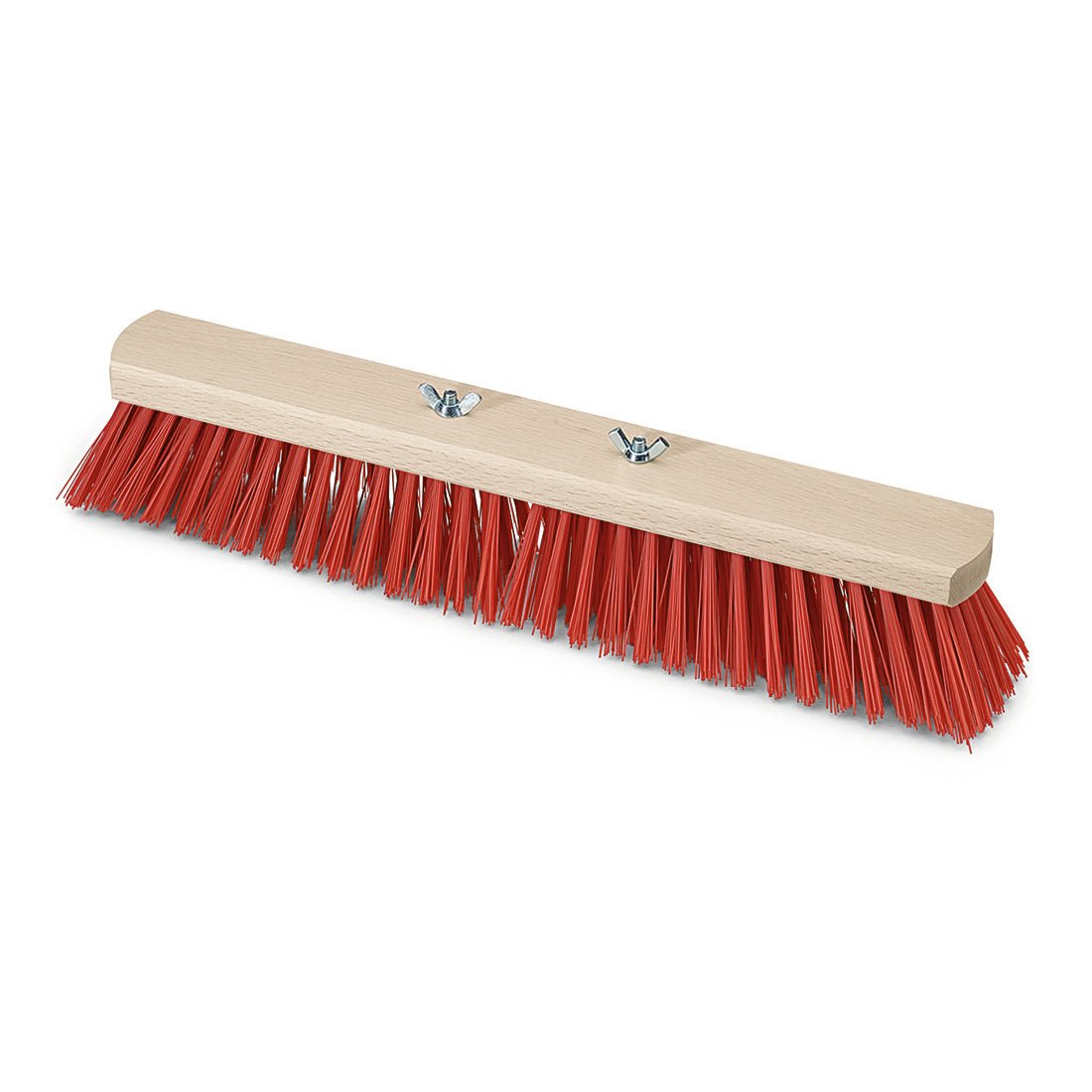 Nölle Profi Brush sálový koště Elaston s křídlovými šrouby od Nölle Profi Brush Bürsten- & Pinseltechnik e.K. se vyznačuje lehkým dřevěným blokem, hustými červenými elastonovými štětinami a dvěma kovovými křídlovými šrouby pro snadné upevnění násady.