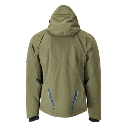 Zimní bunda s CLIMASCOT®, nepromokavá zimní bunda, mechově zelená/černá