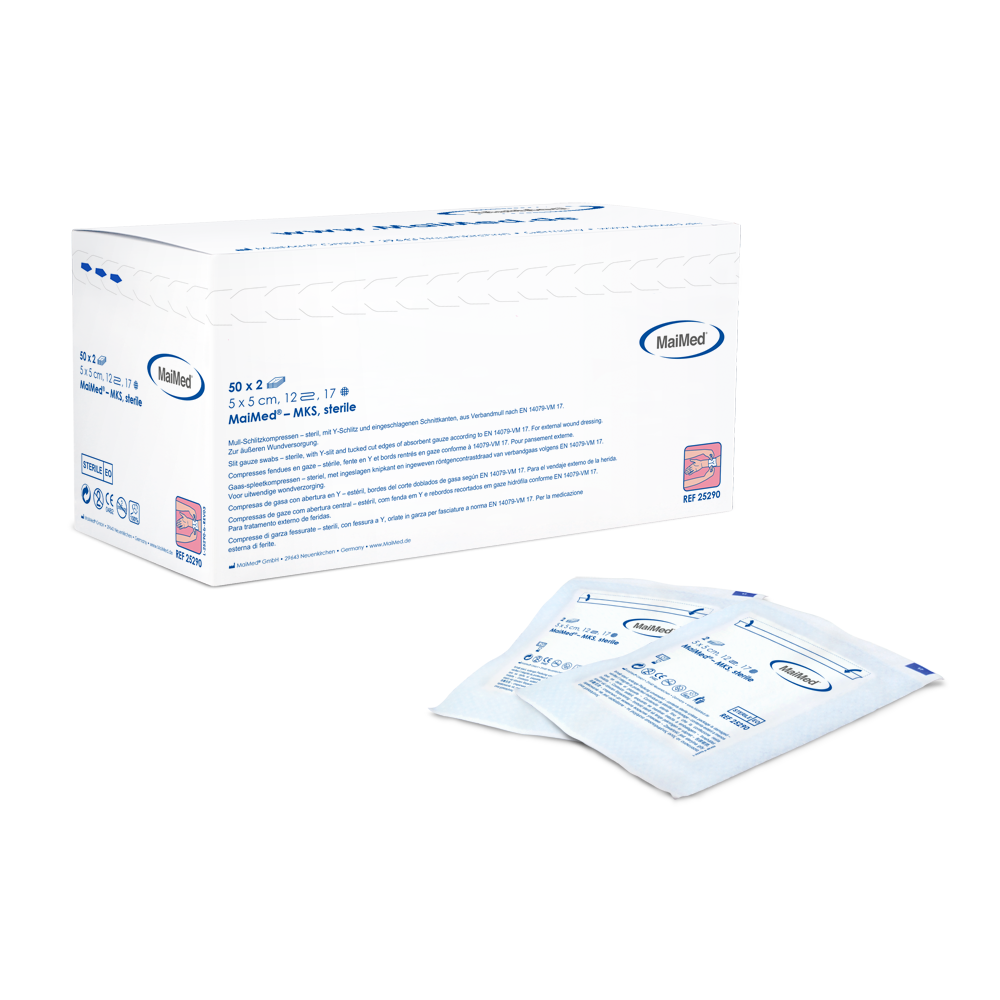 MaiMed-MKS-sterilní gázové štěrbinové obklady