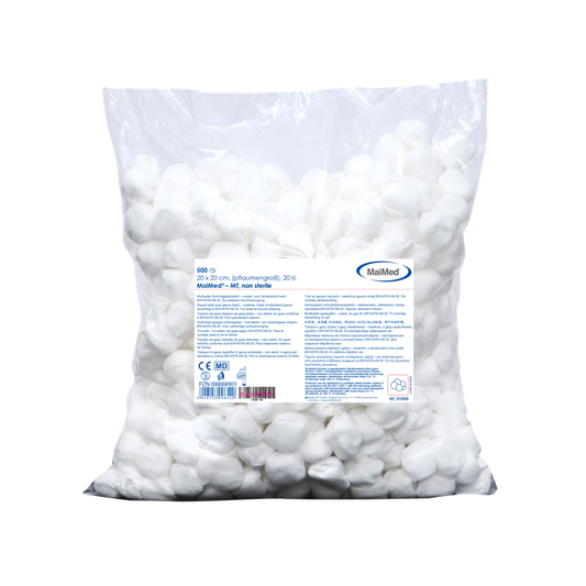 MaiMed-MT-nesterilní gázové tampony, 500 kusů/fóliový sáček