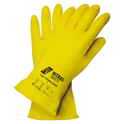 NITRAS YELLOW CLEANER, rukavice na ochranu proti chemikáliím, žluté