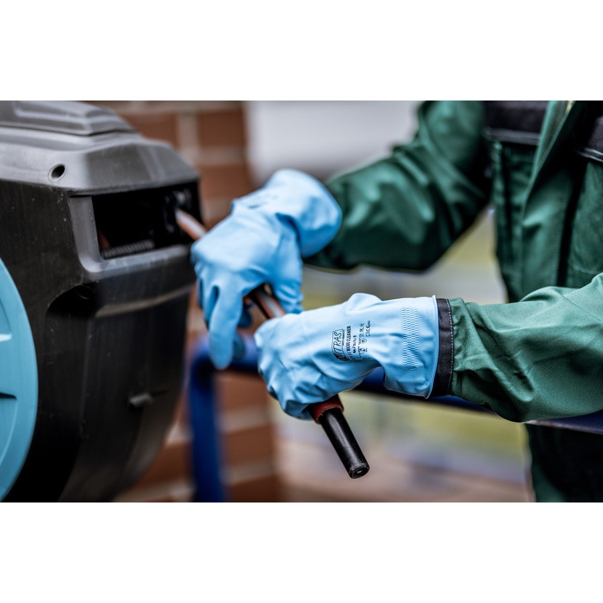 NITRAS BLUE CLEANER, chemické rukavice, modré