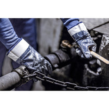 NITRAS nitrilové rukavice, bílá / modrá