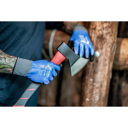 NITRAS OIL GRIP, montážní rukavice, modrá / černá