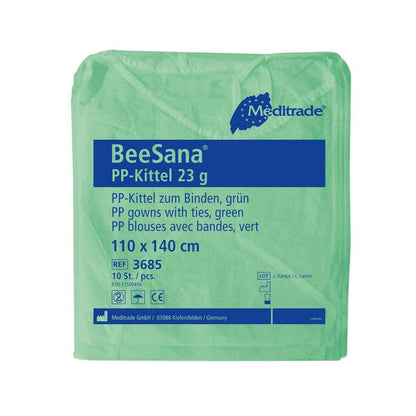 Ochranný plášť BeeSana® PP pro personál a návštěvníky 10 bal