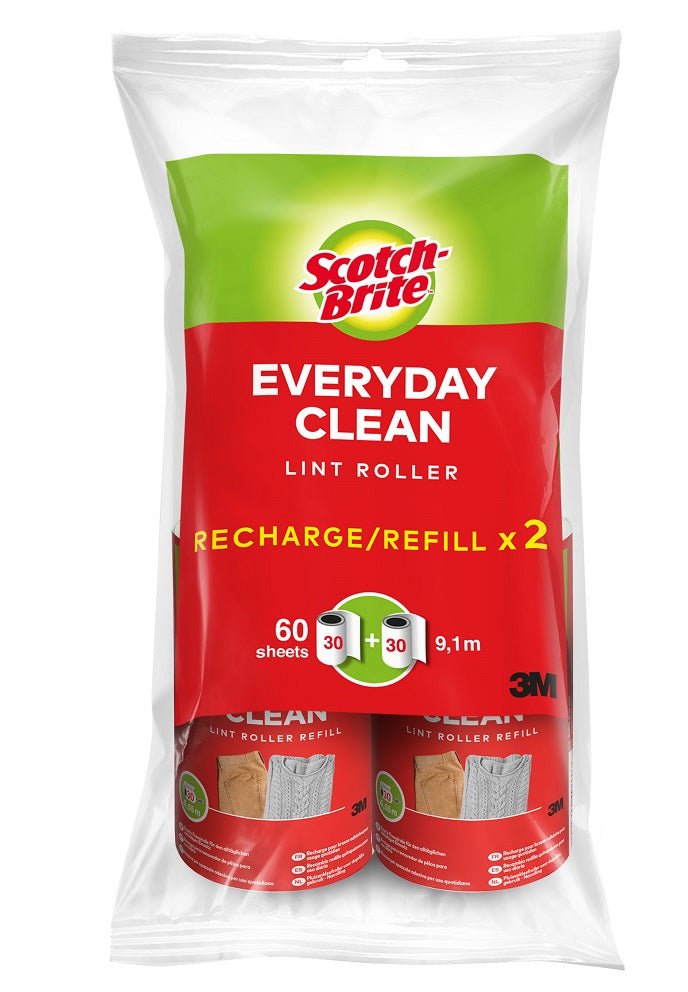 Scotch-Brite™ Everyday Clean Náhradní váleček na vlákna, 30 listů, 2/balení | Balení (2 kusy)