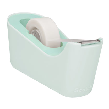 Der Scotch™ Klebeband-Abroller C18 in Mint von 3M Deutschland GmbH kommt mit einer Rolle Scotch® Magic™ Unsichtbares Klebeband (19 mm x 33 m). Der Spender zeichnet sich durch ein schlankes Design und eine Metallschneide aus. Die Packung enthält 4 Rollen.