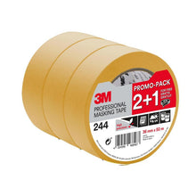 3M™ malířská maskovací páska 244T3, propagační balení, 36 mm x 50 m, 1 role/balení | Balení (1 role)