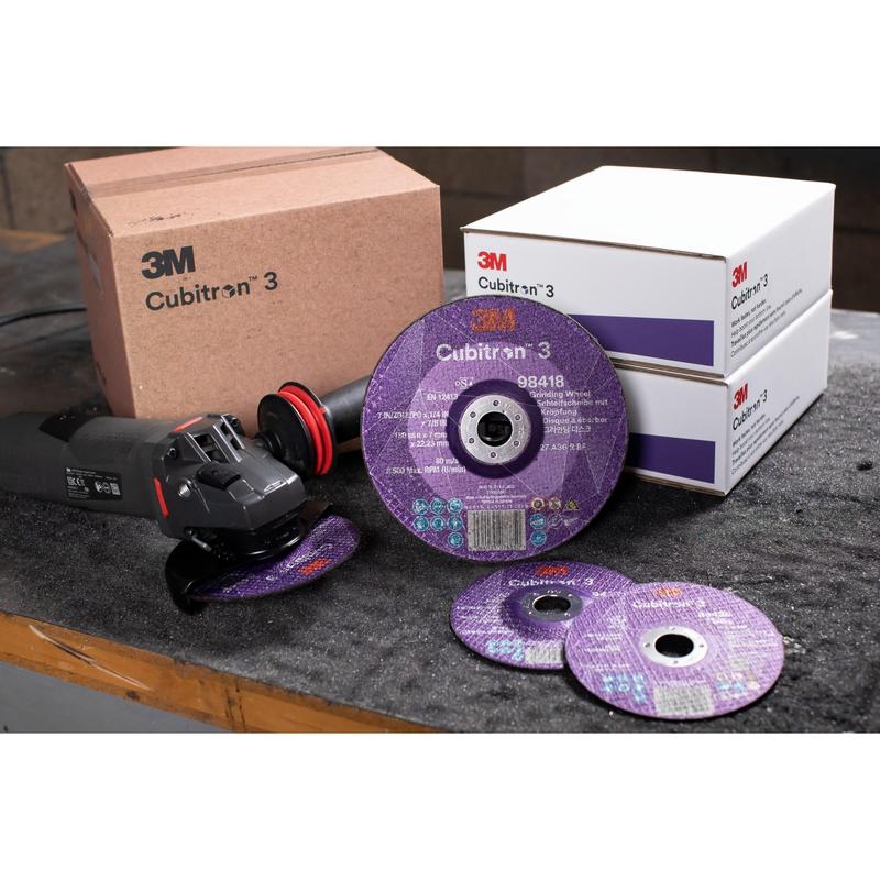 Brusný kotouč 3M™ Cubitron™ 3 Cut and Grind, 93314, 36+, T27, 100 mm x 3,2 mm x 15,88 mm, EN, 10/bal., 20 kusů/PU | Balení (10 kusů)