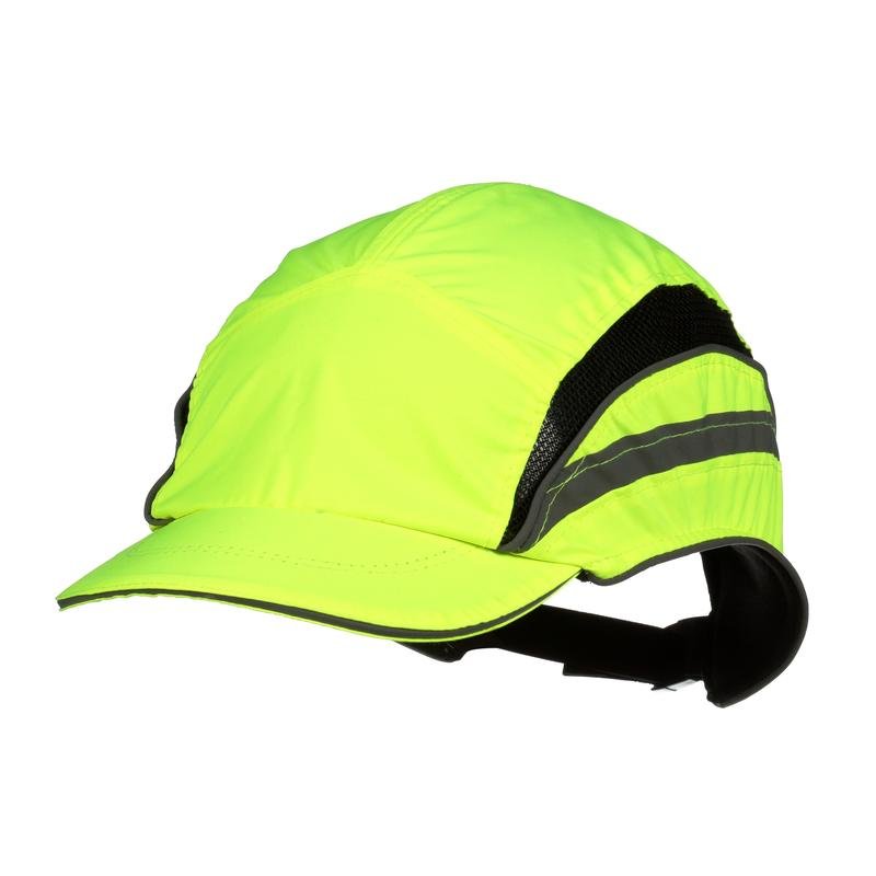 3M™ First Base™ 3 Bump Cap 2021866, Classic, Fluorescent High Visibility, Yellow, Short Peak, 55 mm | Balení (1 kus)