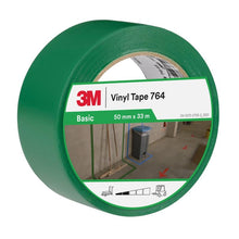 3M™ Univerzální PVC páska 764, zelená, 50 mm x 33 m, 0,13 mm, jednotlivě balená | Balení (1 role)