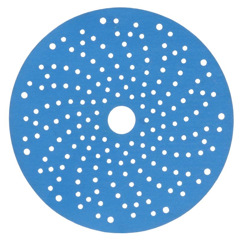3M™ Hookit™ Modrý brusný kotouč s více otvory 325U, modrý, 150 mm, s více otvory, 500, 51382 | Balení (1 kus)
