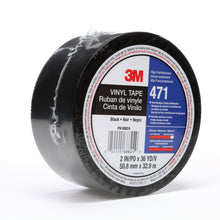 3M™ měkká PVC páska 471, černá, 50 mm x 33 m, 0,14 mm, jednotlivě balená | Balení (1 role)