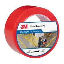 3M™ měkká PVC páska 471, červená, 50 mm x 33 m, 0,14 mm, jednotlivě balená | Balení (1 role)