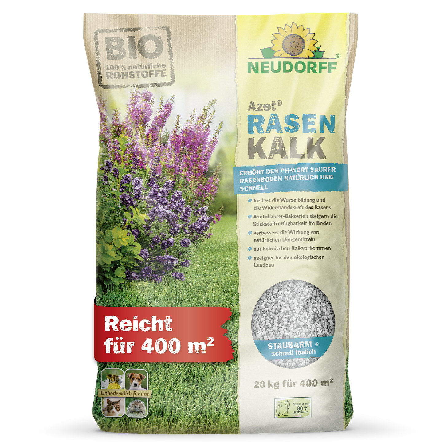 Azet trávník vápno