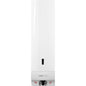 Dávkovač pěnového mýdla CWS ParadiseLine Foam Slim Non-Touch v bílé barvě je nástěnný dávkovač s viditelným okénkem pro stav mýdla, černým senzorem pro bezdotykovou hygienu a logem CWS Hygiene nad tryskou.
