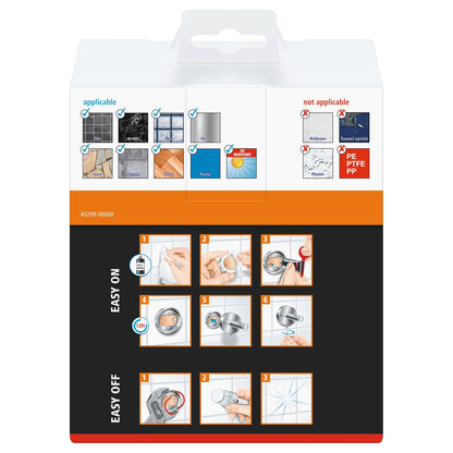 tesa Luup Zahnbürstenhalter, verchromt, inkl. Klebelösung