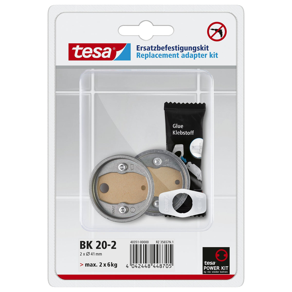 tesa Befestigungsadapter BK20-2, Zamak Ringe