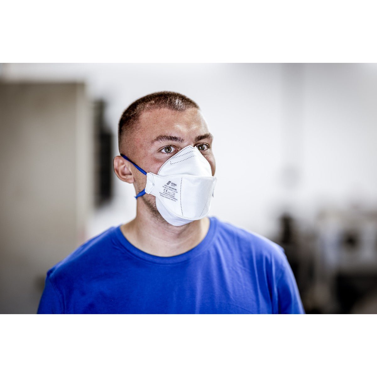 NITRAS SAFE AIR PRO, dýchací maska, bílá, EN 149, krabička 15 kusů prémiová kvalita | Balení (15 kusů)