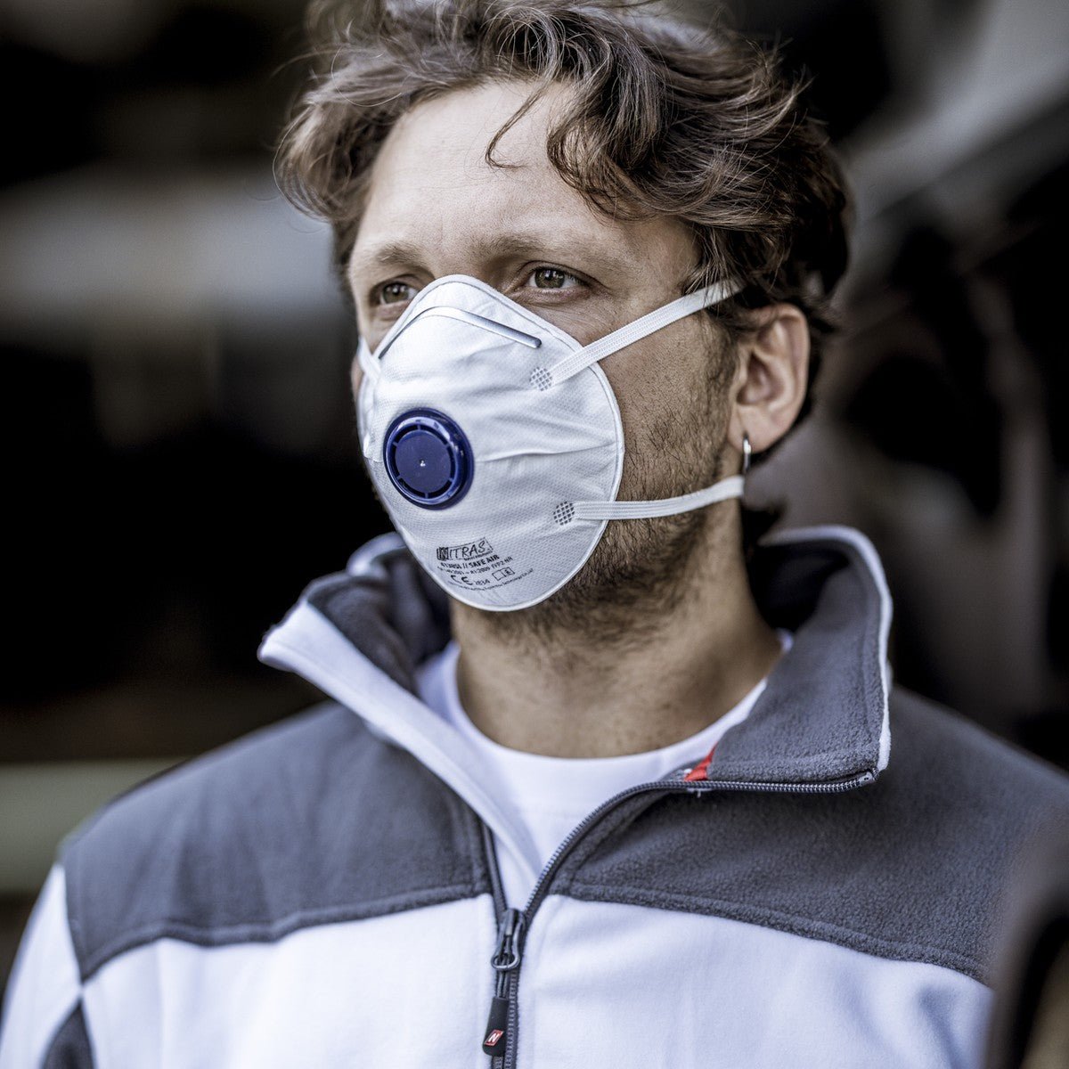 NITRAS SAFE AIR, dýchací maska, bílá, EN 149, krabička 15 kusů | Balení (15 kusů)