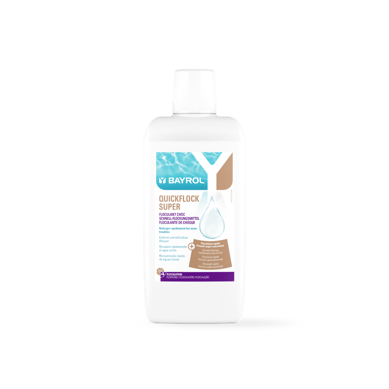 Vločkovací prostředek BAYROL Quickflock Super 1 L pro rychlé odstranění zákalu
