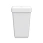 CWS ParadiseLine odpadkový koš Paper Bin v bílé barvě (23 l) se vyznačuje jednoduchým, obdélníkovým designem s plochým víkem, který je zobrazen na bílém pozadí.