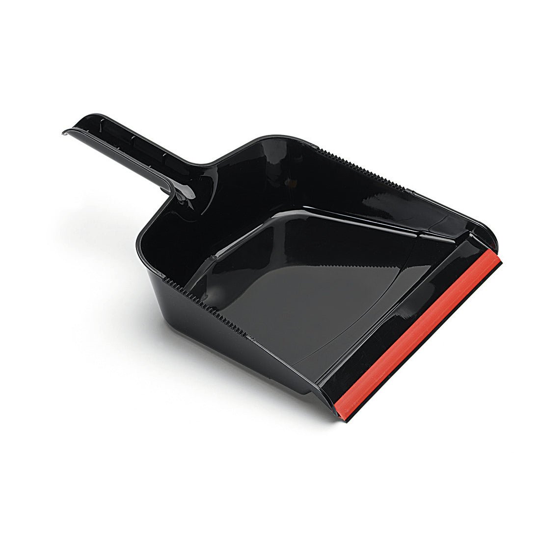 Lopatka na zametání Nölle Profi Brush Maxi je černá plastová lopatka na zametání (41x30 cm) s krátkou rukojetí a červeným gumovým okrajem, ideální pro sběr prachu a suti. Značka: Nölle Profi Brush Bürsten- & Pinseltechnik e.K.