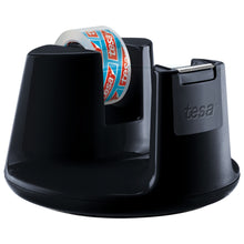 tesa Easy Cut stolní odvíječ Compact, černý, průhledný, 10 m x 15 mm
