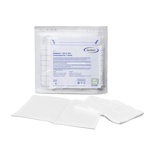 MaiMed PEG & SPK obvazový set č. 1 - sterilní sterilní, jednoduše zabaleno 15 kusů/sáček | Krabice (15 kusů)