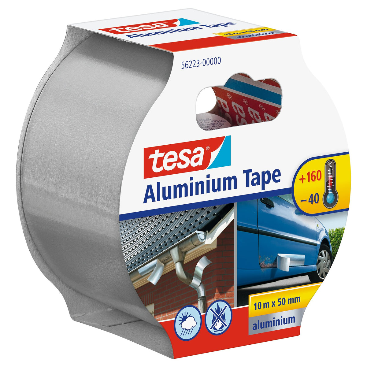 tesa Aluminiumband, 10 m x 50 mm, silber-matt