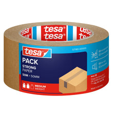 tesapack STRONG PAPER, 50 m x 50 mm, chamois