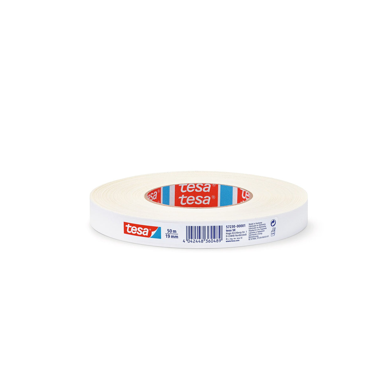 tesa 57230 Gewebeband extra Power Perfect, 50 m x 19 mm weiß