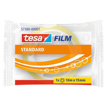 tesafilm standard, transparent, im Flowpack, 10 m x 15 mm