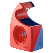 tesa 57443 Ruční odvíječ Easy Cut, prázdný, pro role do 10 m × 19 mm, červeno-modrý