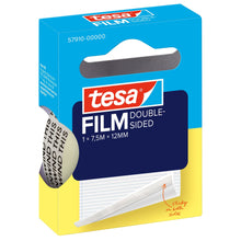 tesafilm DOUBLE-SIDED, průhledná, v závěsné skládací krabičce, 7,5 m × 12 mm
