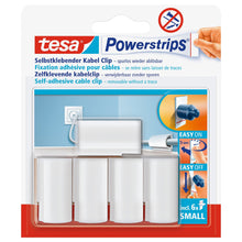 Kabelová spona tesa Powerstrips, bílá