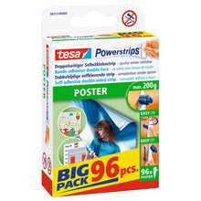 tesa Powerstrips Posterstrips, bílé, velké balení