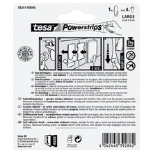 tesa Powerstrips háček L, kovový, oválný, bílý
