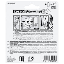 Hák tesa Powerstrips L, hranatý, bílý