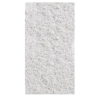 Twister Handpad 2 ks od Diversey Deutschland GmbH & Co. OHG je obdélníková, bílá, vláknitá síťová podložka s náhodným síťovým vzorem a tenkou, vzdušnou texturou; její kompaktní design vyniká na jednoduchém bílém pozadí.