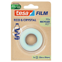 tesafilm Eco & Crystal, průhledná, v blistru, 33 m × 19 mm