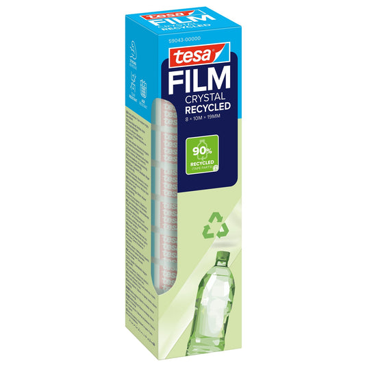 tesafilm CRYSTAL RECYCLED, průhledná, 10 m × 19 mm