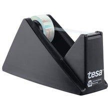 tesa DESK DISPENSER ECONOMY RECYCLED – stolní odvíječ s páskou tesafilm CRYSTAL RECYCLED, průhledná