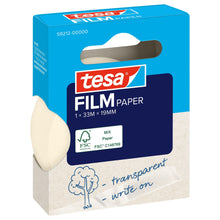 tesafilm PAPER, průhledná, v závěsné skládací krabičce, 33 m x 19 mm