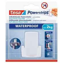 tesa Powerstrips Waterproof držák na holicí strojek Wave, bílý