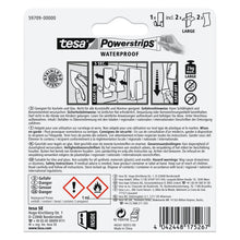 Držák na holicí strojek tesa Powerstrips Waterproof Zoom, kovový, bílý